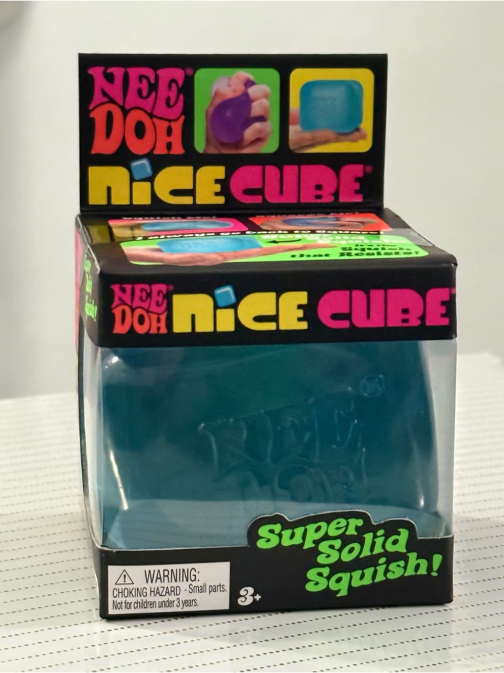 🔥 VIRAL NeeDoh Nice Cube Blue NIB Super Solid Squish IN HAND ~ SHIPS FAST! 🔥